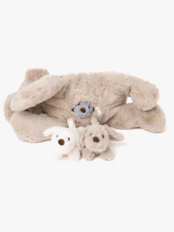 Teddykompaniet Dukker & Bamser-Bamse Hund med Hundehvalpe