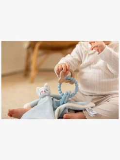 Babylegetøj|Teddykompaniet Silikone & træ Bidering, Teal