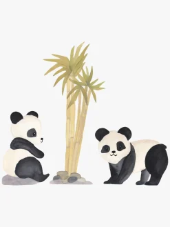 Børn Thatsmine That's Mine Wallsticker, Pandas and Bambus