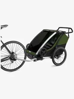 Aktivitetsvogne|Thule Chariot Cab 2 Cykelanhænger, Cypress Green