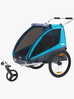 Aktivitetsvogne|Thule Coaster XT Cykelanhænger inkl. Gåturssæt, Blue Blå
