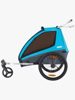 Aktivitetsvogne|Thule Coaster XT Cykelanhænger inkl. Gåturssæt, Blue Blå