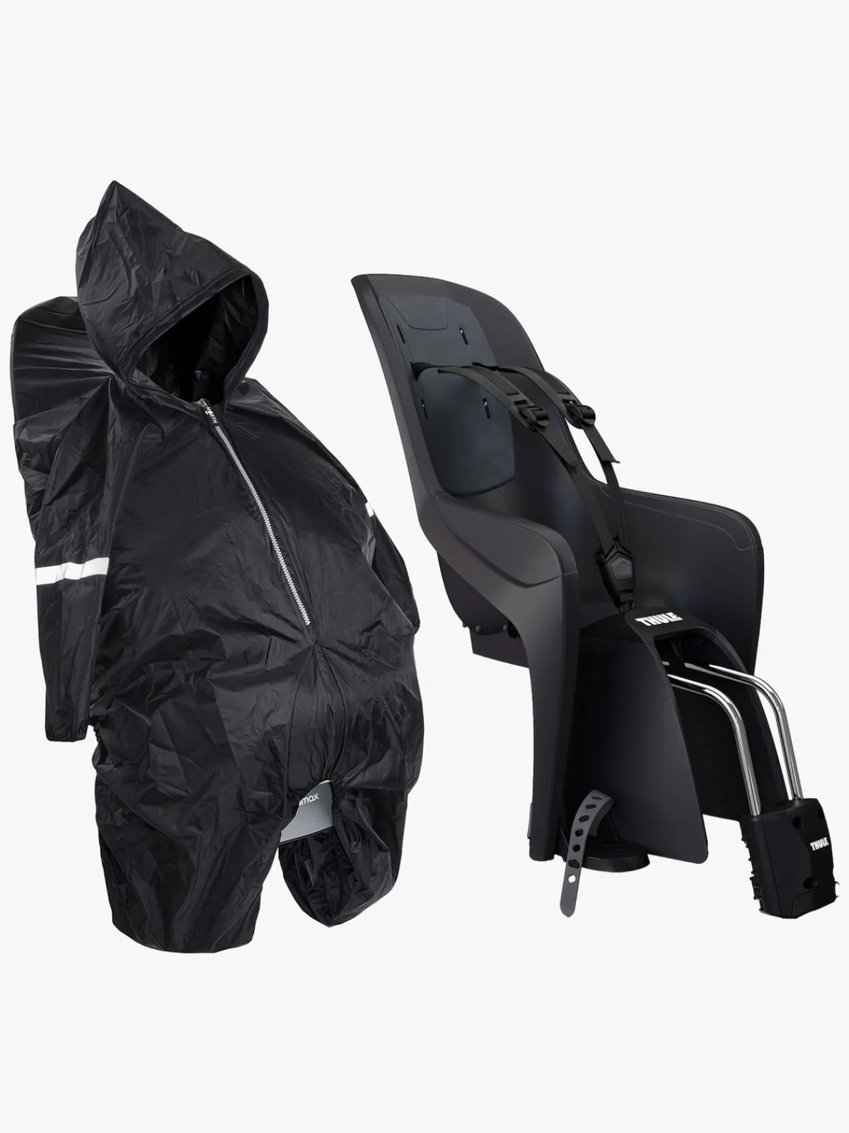 Thule Cykler-Ride Along Lite 2 Frame Mount Cykelstol inkl. Regnslag, Dark Gray