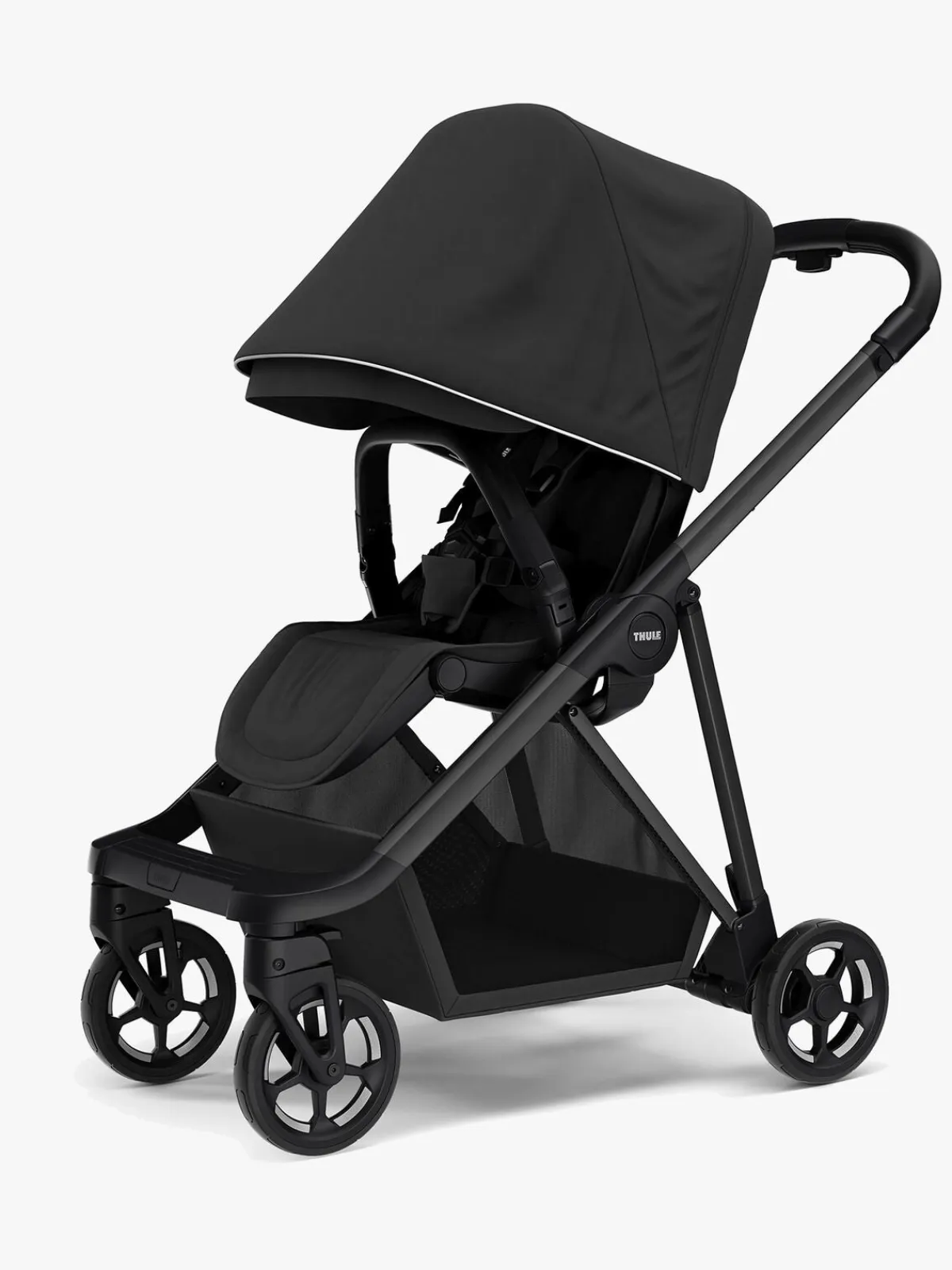 Thule Autostole 0-13 Kg|Vognpakker-Shine Duovogn inkl. Maxi-Cosi CabrioFix & Base, Black/Black