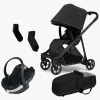 Autostole 0-13 Kg|Vognpakker|Thule Shine Duovogn inkl. BeSafe iZi Go Modular X2, Black/Black