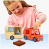 Legetøjsbiler & -Fartøjer|TileTown Tile Town Bluey Magnetisk Byggesæt Campingvognssæt