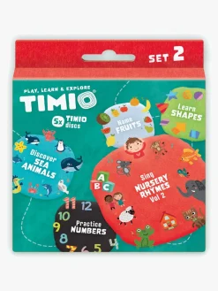 TIMIO Lærerig Leg-Skivepakke 2, Tal Former & Frugter 5-i-1