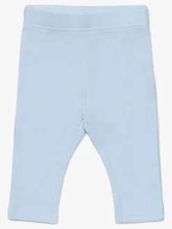 Børn TinyTreasure Tiny Treasure Lexi Leggings 2-pak, Blue/Flamingo