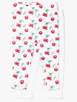 Børn TinyTreasure Underdele-Tiny Treasure Lexi Leggings 2-pak, White