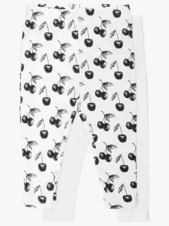 Børn TinyTreasure Tiny Treasure Lexi Leggings 2-pak, White