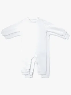Børn TinyTreasure Tiny Treasure Maxime 2-pak Heldragt, White