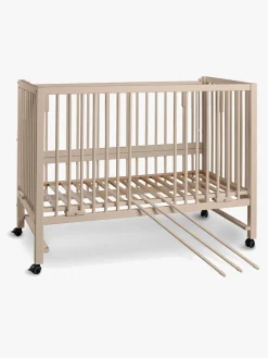 Børn tiSsi Børnesenge & Tilbehør-XXL Bedside Crib HAJO 120x60, Silk Beige