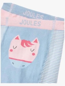Underdele|TomJoule Tom Joule Lively Leggings 2-pak, Navdino Lyserød/Blå