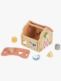 TookyToy Trælegetøj-Tooky Toy Farm House Puttekasse