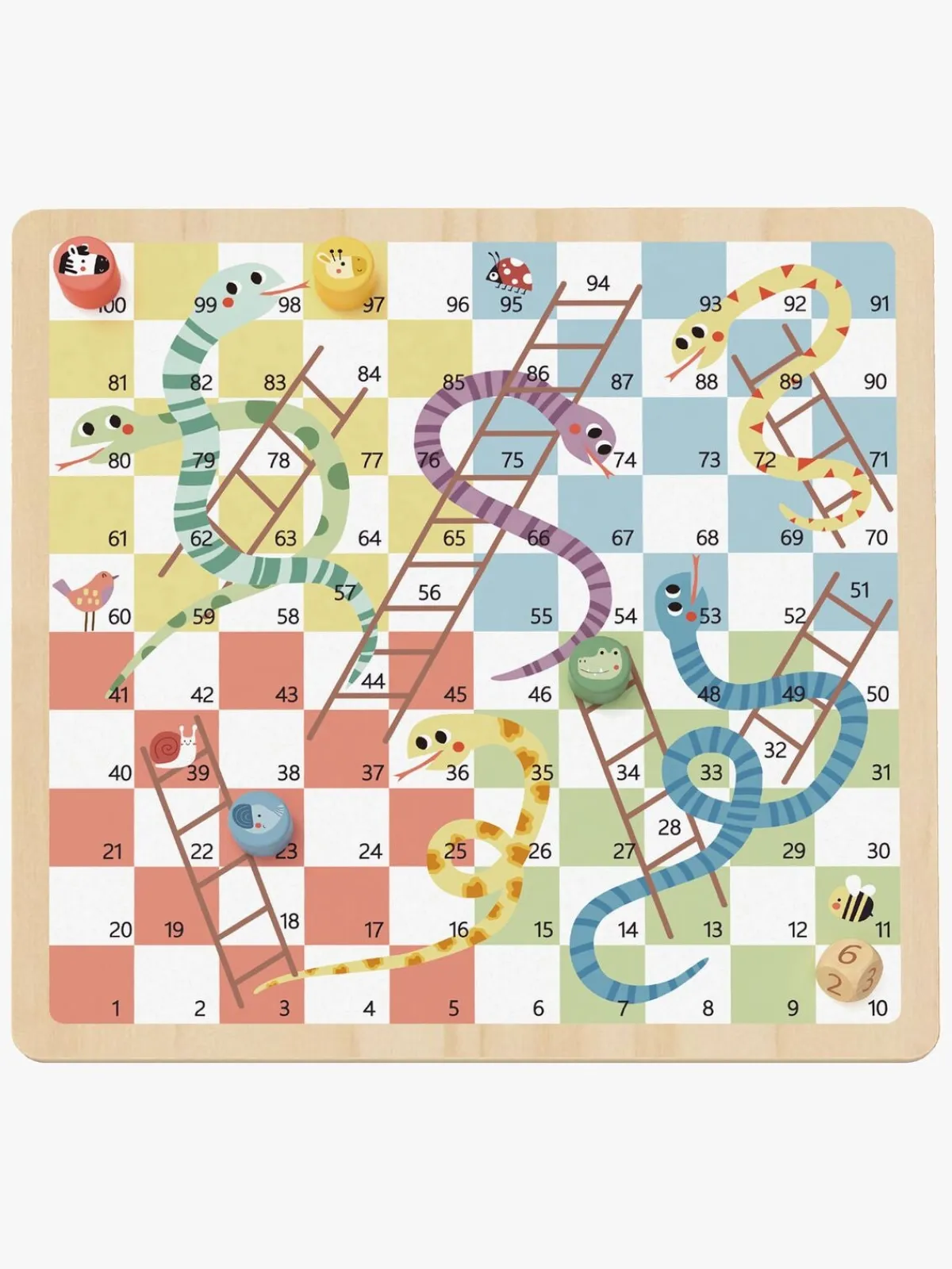 Spil & Puslespil|TookyToy Tooky Toy Ludo Brætspil 2-i-1