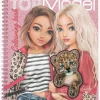TOPModel TOP Model LEOHEART Malebog med Pailletter