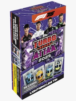 Spil & Puslespil|Topps Formula 1 Samlekort Turbo Attax Mega Tin Lightning Lids & Shakedowns - Blandede