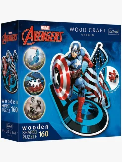 MarvelAvengers Trefl Wood Craft Origin Marvel Avengers Puslespil Fearless Captain America 160 Brikker