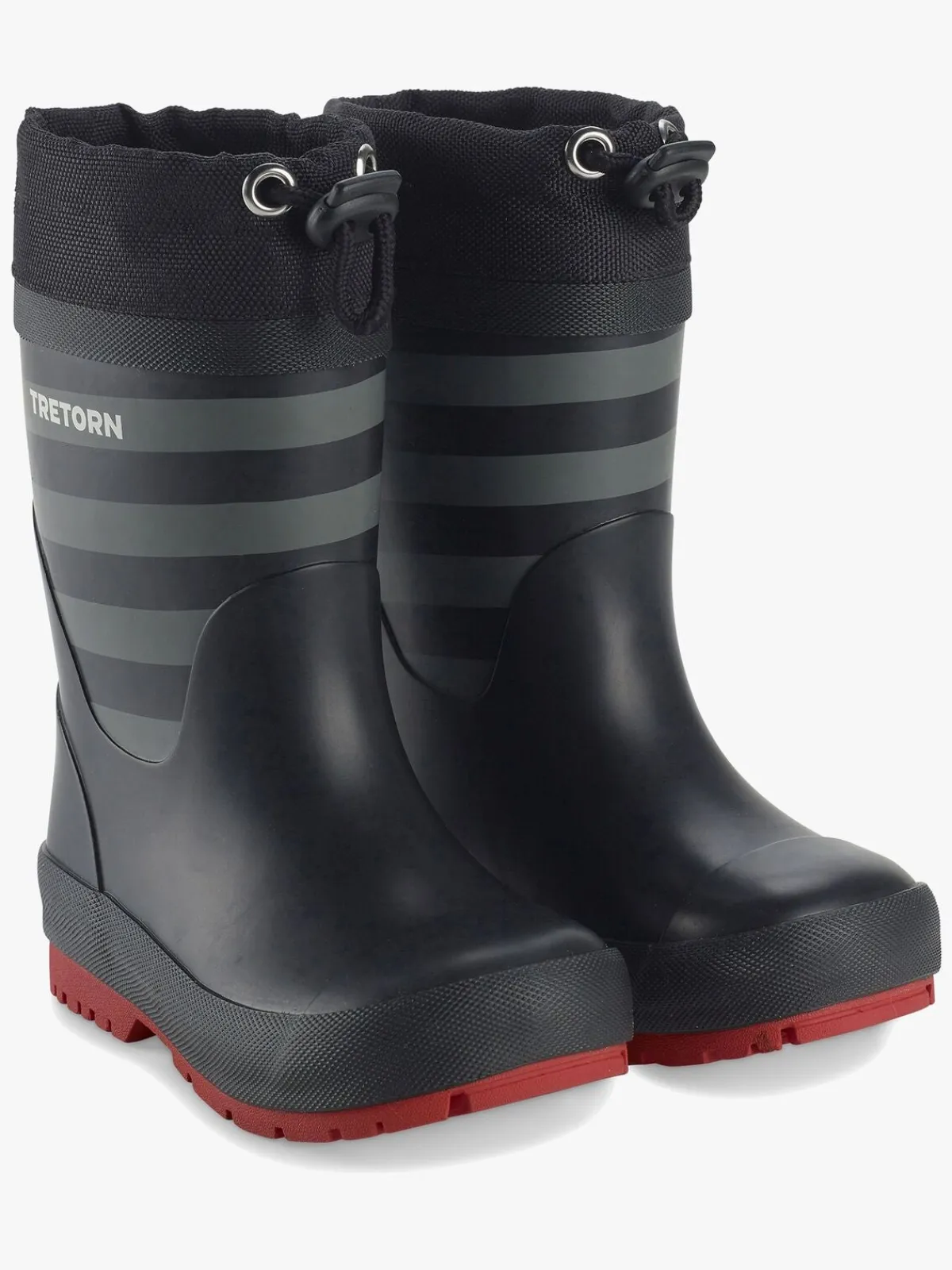 Børn Tretorn Gummistøvler-Gränna Vinter Forede Gummistøvler, Black/Grey