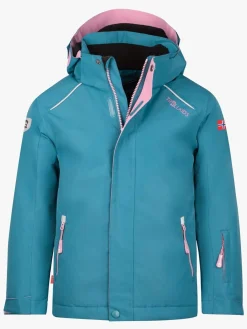 Vintertøj|Trollkids Holmenkollen PRO Vinterjakke, Teal/Mauve