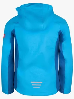 Børn Trollkids Kristiansand Softshelljakke, Midnight Blue/Cerulean
