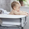 Twistshake Badeværelset-Badekar med Pude, Pastel Grey