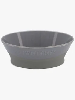 Twistshake Dyb Tallerken m. Låg, Grå