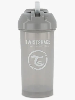 Twistshake Kop m. Sugerør 360 ml, Grå