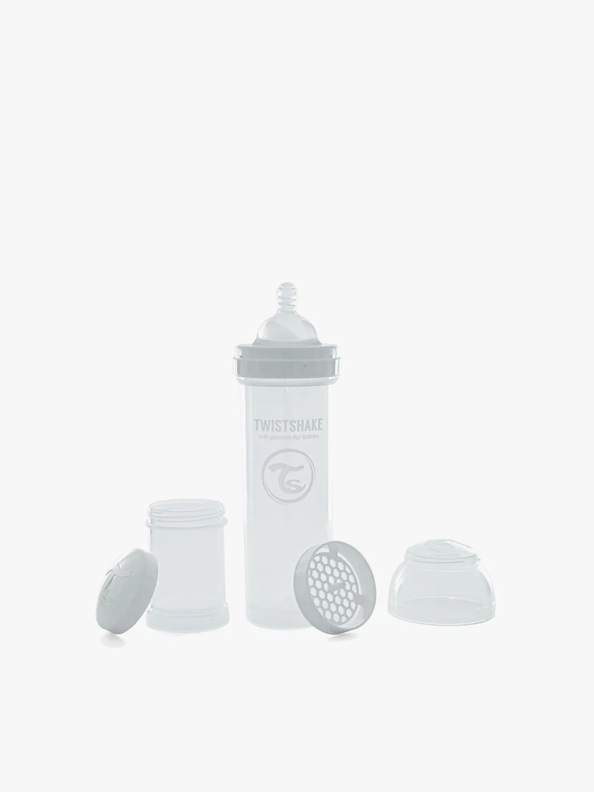 Twistshake Sutteflaske Anti-Kolik 330 ml, Hvid