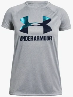 UnderArmour Under Armour Big Logo Tee Solid SS Træningstrøje, Steel