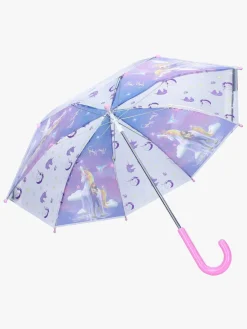 Børn UnicornAcademy Tilbehør-Unicorn Academy Paraply Rainy Days, Lilla