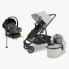 UPPAbaby Vognpakker-CRUZ V2 Duovogn inkl. Beemoo Route i-Size Autostol Baby & ISOFIX Base, Anthony Grey/Mineral Grey