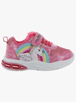 Børn ValiantUnicorn Valiant Unicorn Blinkende Sneakers, Fuchsia/Fuchsia