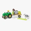 Legetøjsbiler & -Fartøjer|VIGA Farm Traktor med Anhængervogn