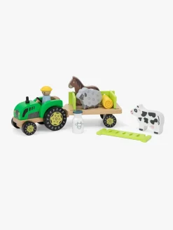 Legetøjsbiler & -Fartøjer|VIGA Farm Traktor med Anhængervogn