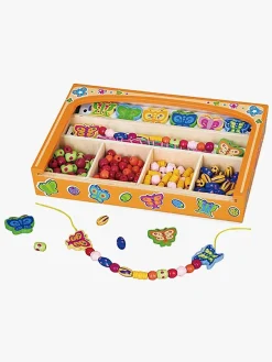 VIGA Kreativt Legetøj-Træperler Butterfly