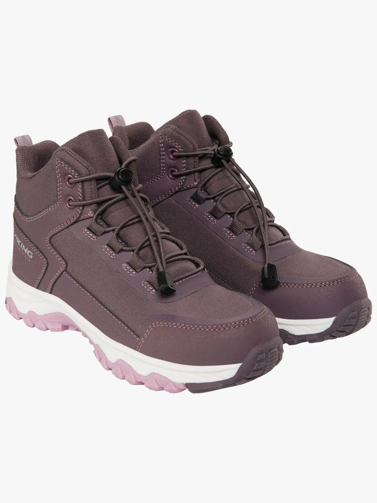 Børn VikingFootwear Sneakers-Viking Akkarvik Mid SL WP Forede Sneakers, Plum/Pink