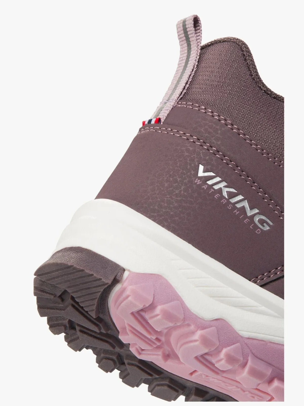 Børn VikingFootwear Sneakers-Viking Akkarvik Mid SL WP Forede Sneakers, Plum/Pink