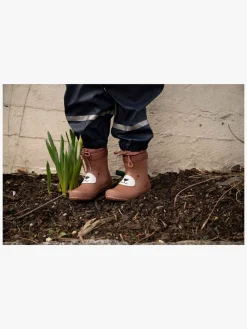 Børn VikingFootwear Viking Alv Indie Print Gummistøvler, Cognac