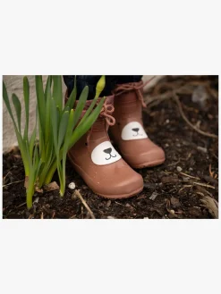 Børn VikingFootwear Viking Alv Indie Print Gummistøvler, Cognac
