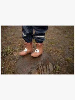 Børn VikingFootwear Viking Alv Indie Print Gummistøvler, Cognac