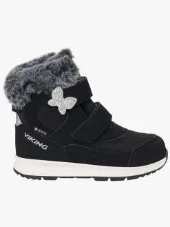 Børn VikingFootwear Viking Belle Butterfly 2V GTX Vinterstøvler, Black