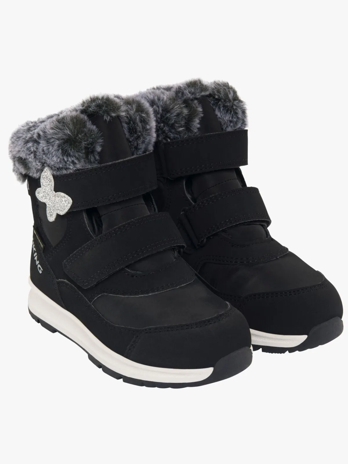 Børn VikingFootwear Viking Belle Butterfly 2V GTX Vinterstøvler, Black