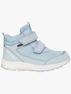 Børn VikingFootwear Viking Bouncy Glitter Mid 2V GTX Sneakers, Light Blue