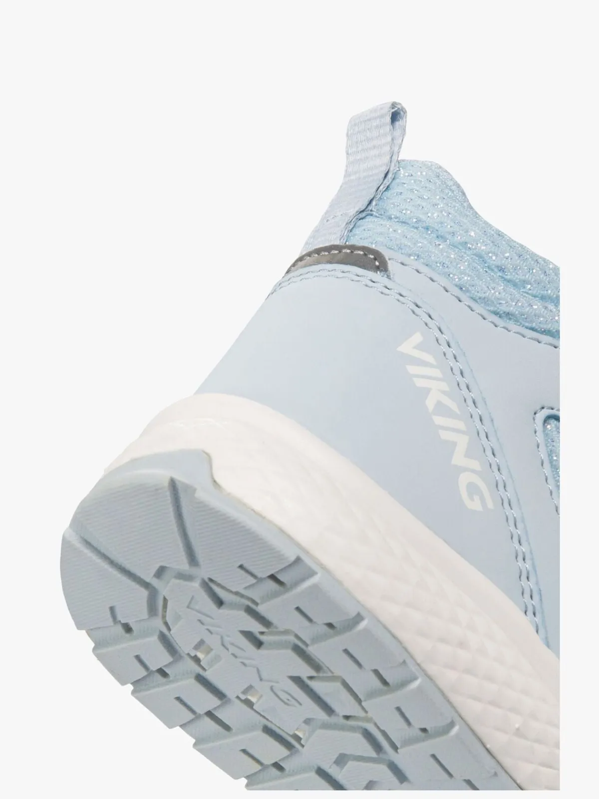 Børn VikingFootwear Viking Bouncy Glitter Mid 2V GTX Sneakers, Light Blue