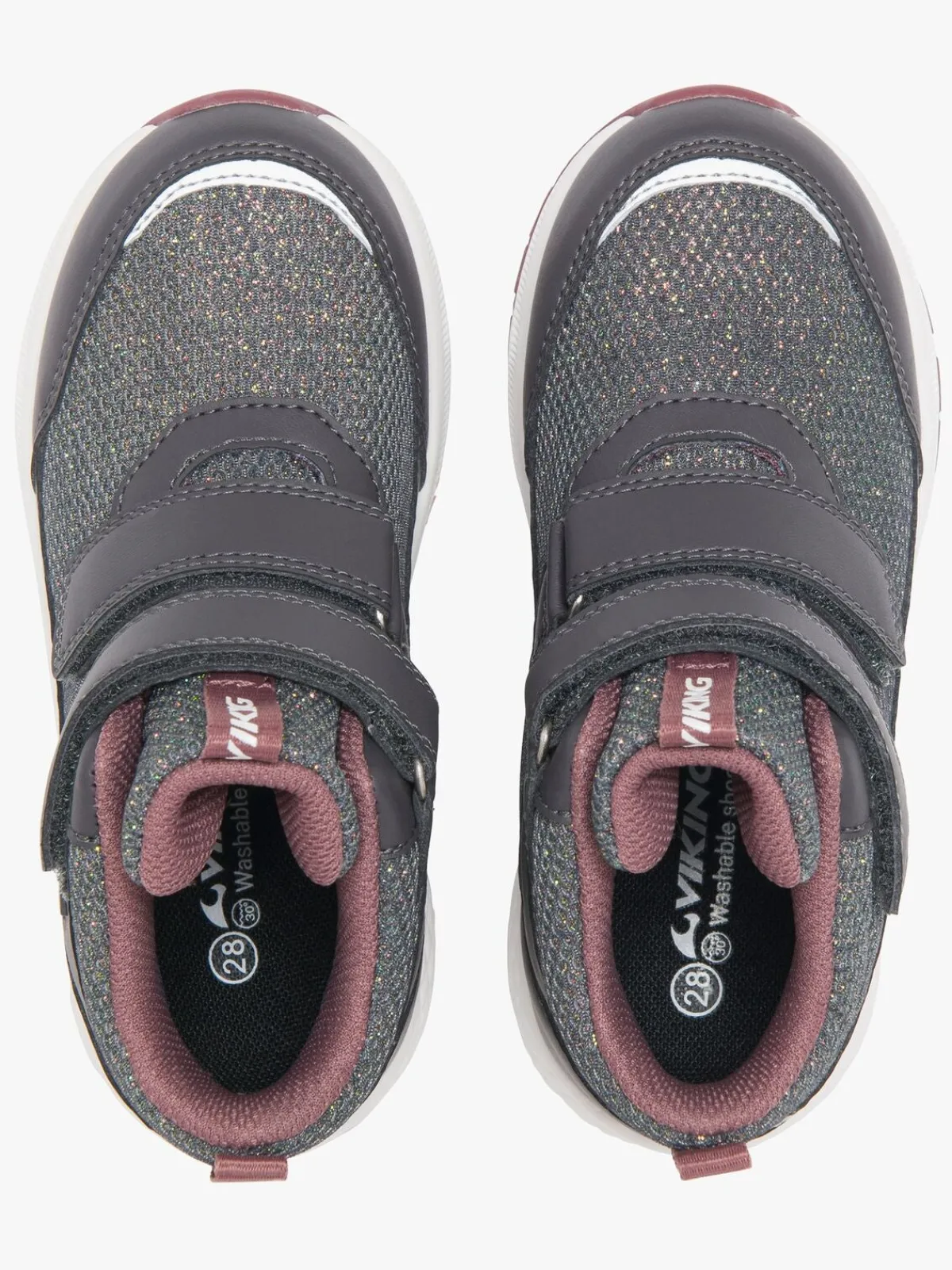 Børn VikingFootwear Sneakers-Viking Bouncy Glitter Mid 2V GTX Sneakers, Charcoal