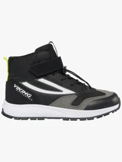 Børn VikingFootwear Viking Century Mid 1V SL WP Sneakers, Black/Lime
