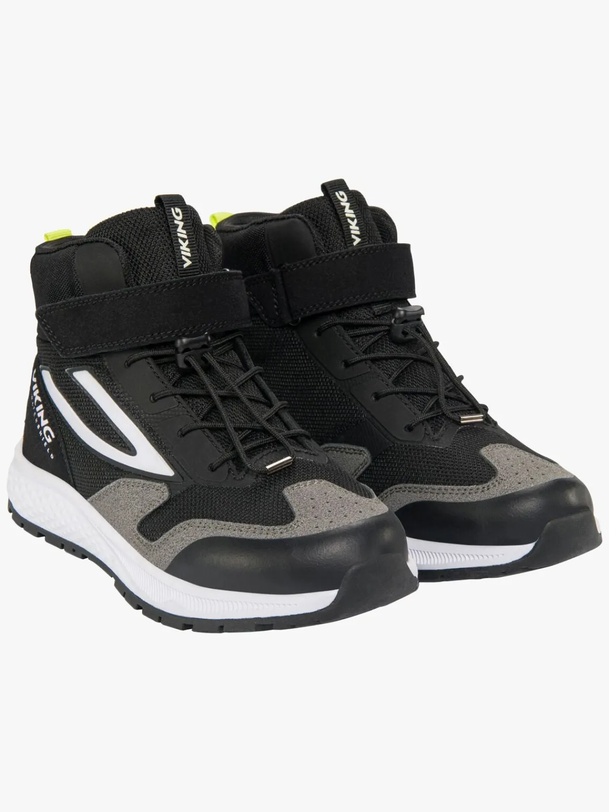 Børn VikingFootwear Viking Century Mid 1V SL WP Sneakers, Black/Lime