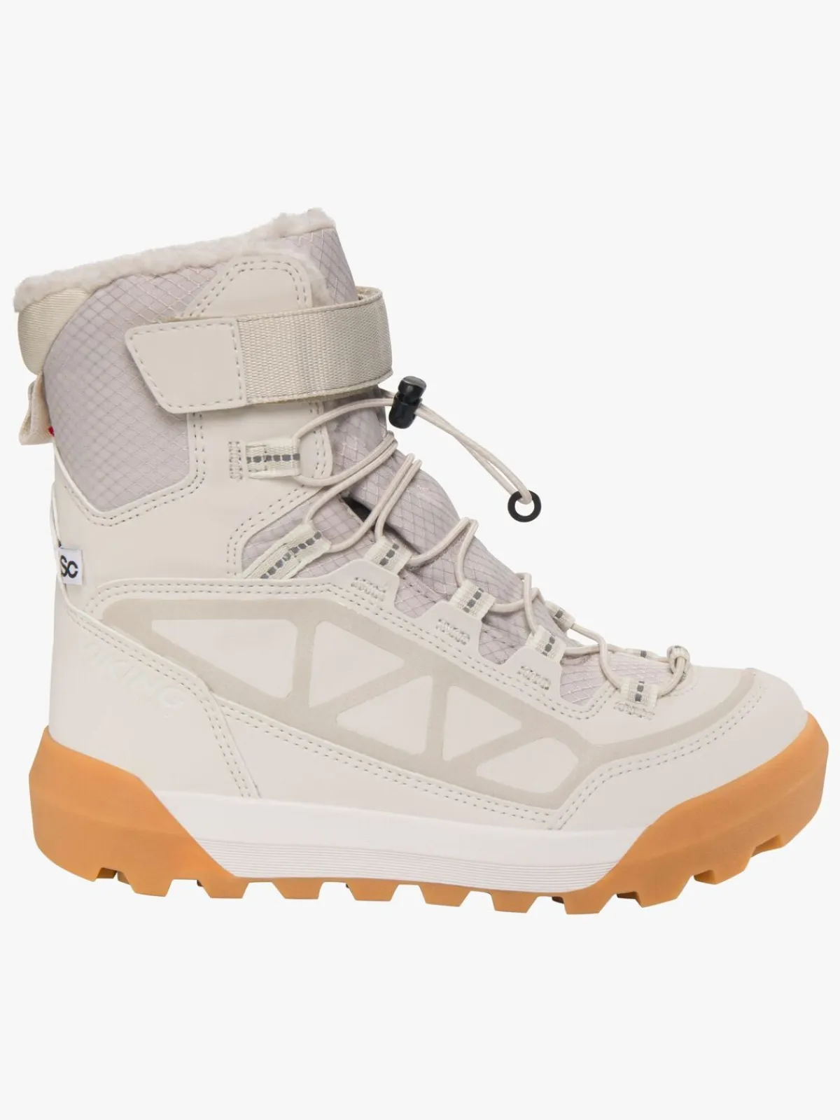 Børn VikingFootwear Viking Constrictor Warm SC WP SL Vinterstøvler, Cream