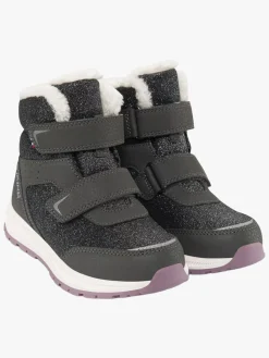 Støvler & Vinterstøvler|VikingFootwear Viking Equip Glitter 2V WP Vinterstøvler, Charcoal/Dusty Pink